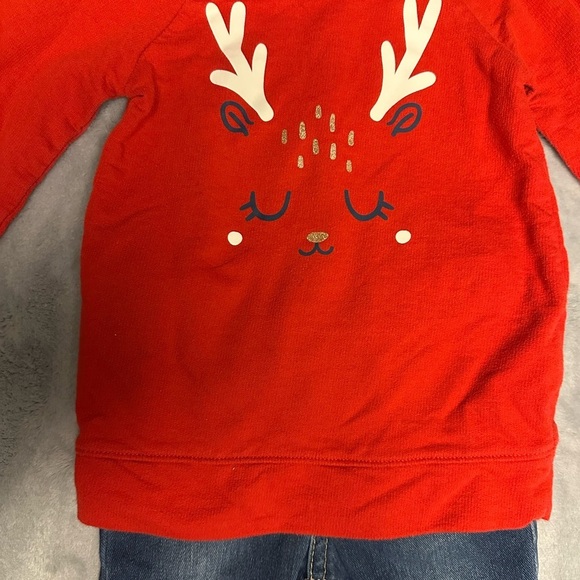 Cat & Jack Vibrant Red Toddler Sweatshirt - Picture 4 of 5
